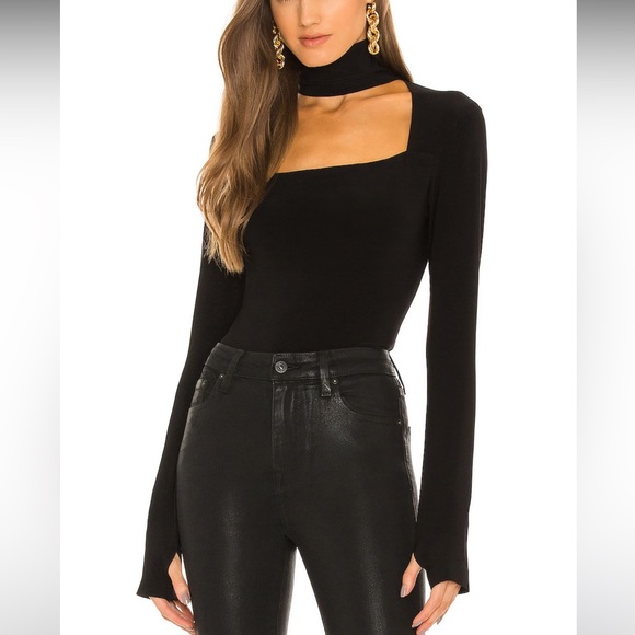 REVOLVE Elegant Black Bodysuit with Choker - Picture 1 of 2